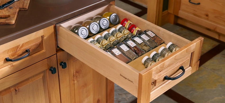 hidden spice rack, kitchen cabinet trend