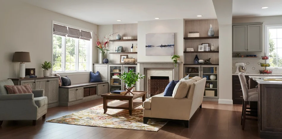 Custom cabinetry for living rooms from Yorktowne