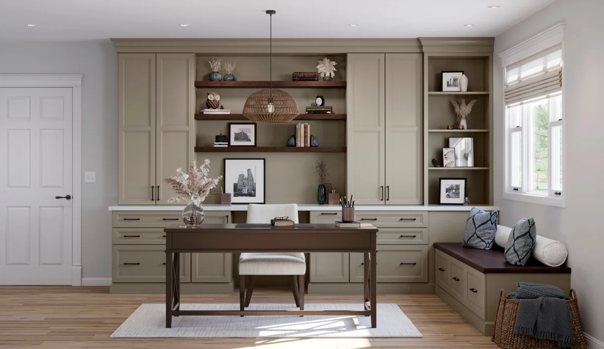 Home office cabinetry in Iowa